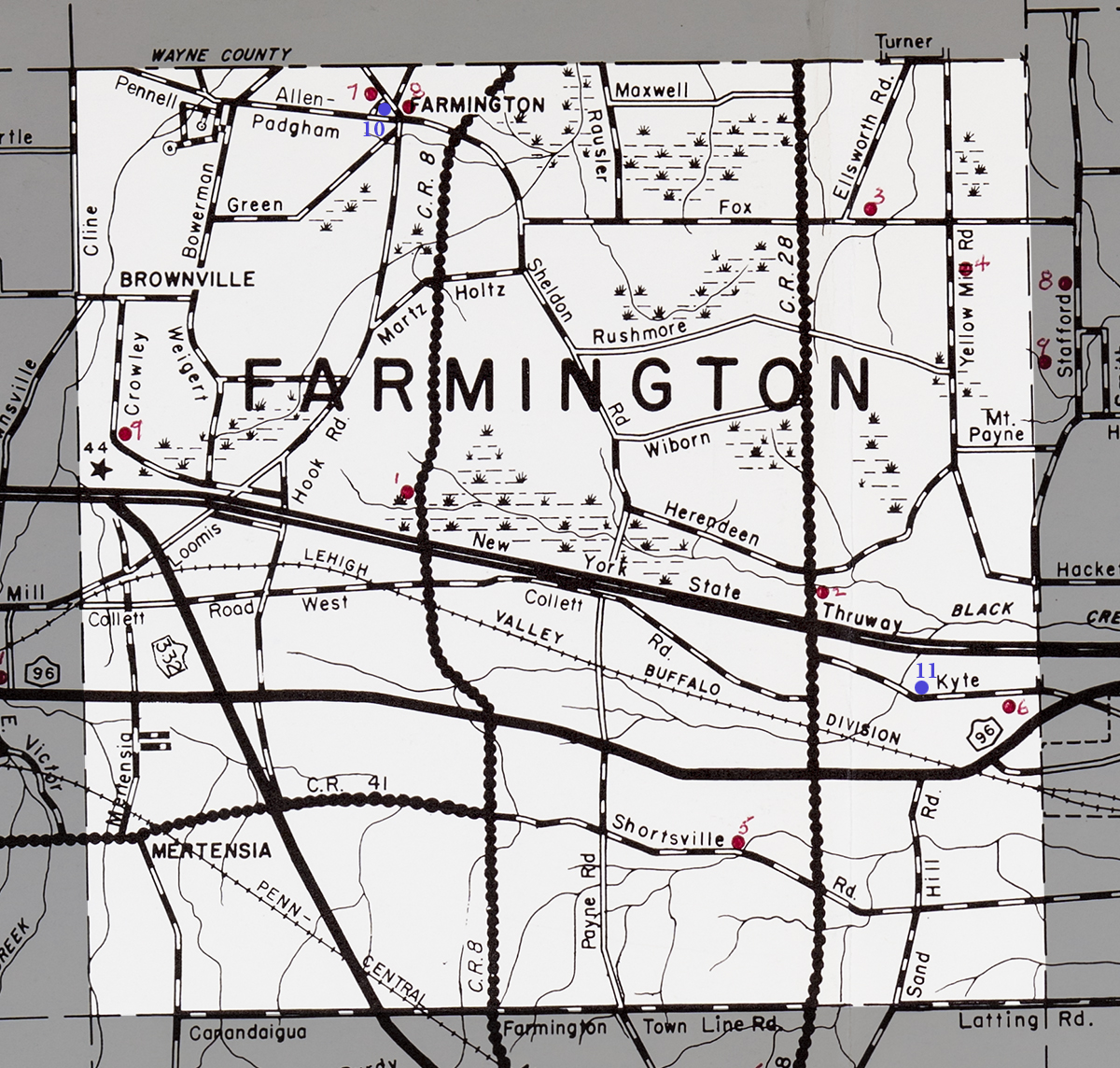 Town of Farmington Map